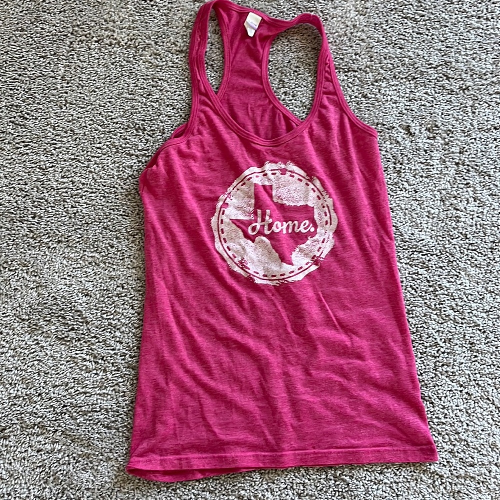 Pink Texas Home Tank Size Large